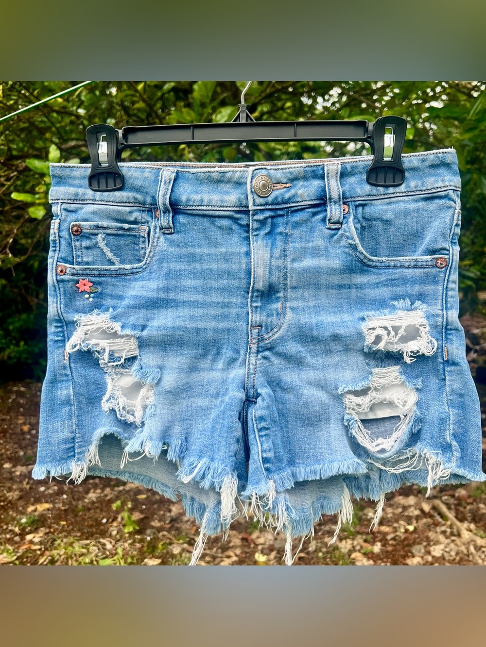 American Eagle Next Level Stretch Midi Shorts, Size 6, GUC